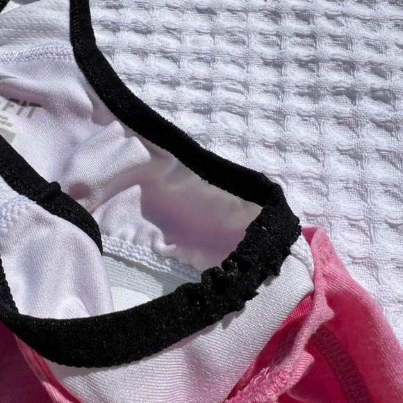 Nike Girls' Dri-Fit Pink Cami with Black Trim - Picture 16 of 16